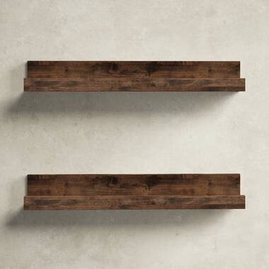 Dominique Alder Solid Wood Floating Shelf